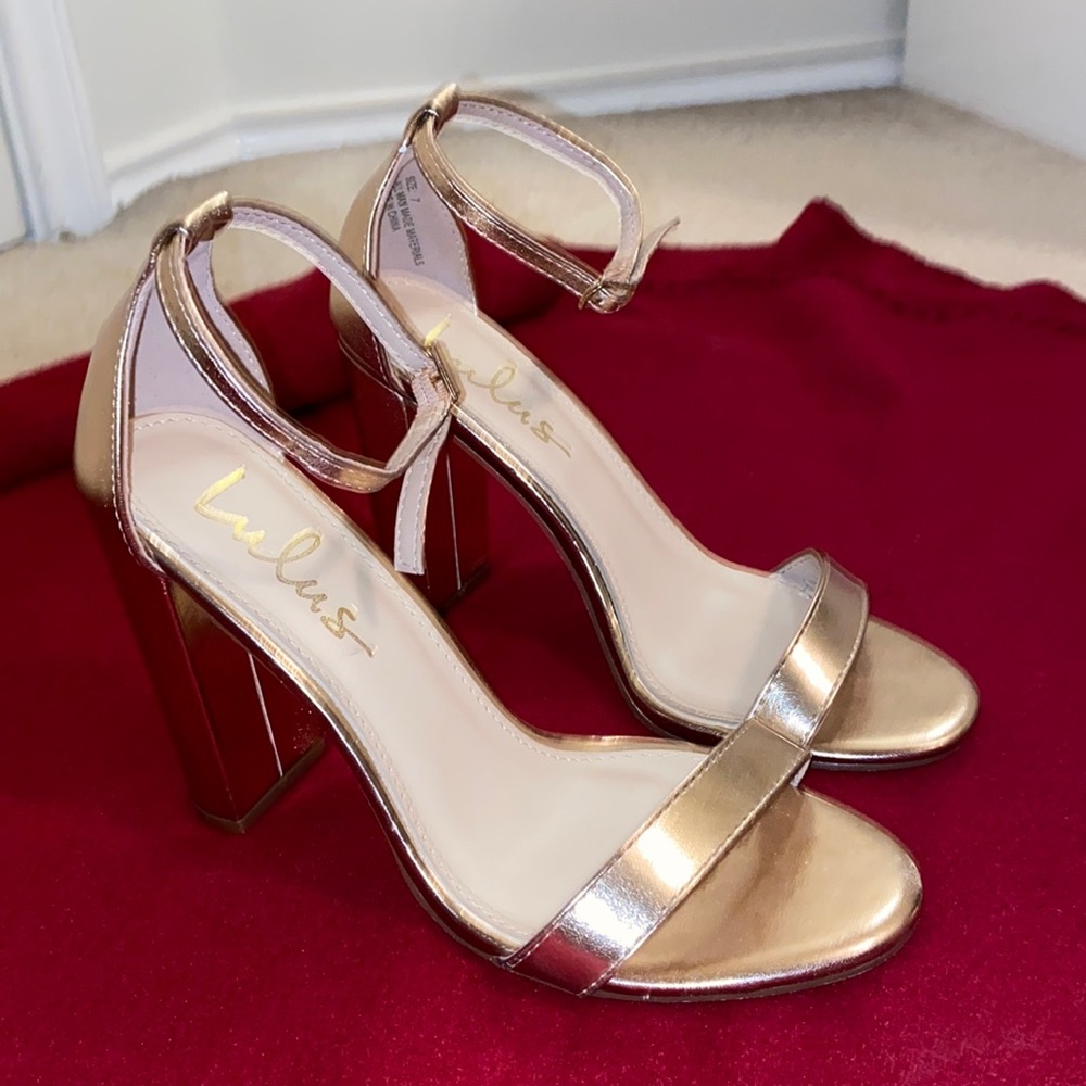 Lulus Gold Heels
